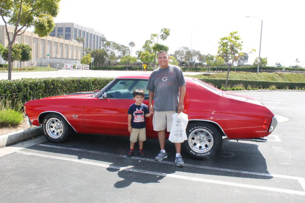 red Chevelle and father and son